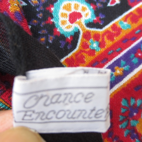 Chance Encounters Scarf Women's Floral print 100% Rayon Fall Soft MADE IN ITALY - Picture 7 of 8